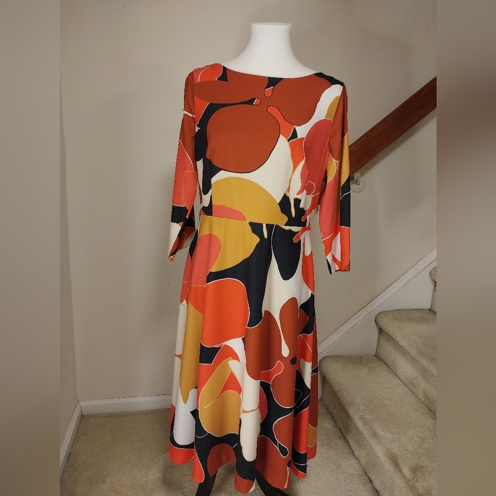 Beautiful Colorful Abstract Print Dress